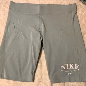 XXL. Teal. Brand.: Nike. High waisted biker shorts.